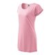 Malfini Love - csónak nyakú, laza szabású női póló/ruha - Rózsaszín - 2XL