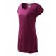 Malfini Love - csónak nyakú, laza szabású női póló/ruha - Rododendron - 2XL