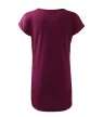Malfini Love - csónak nyakú, laza szabású női póló/ruha - Rododendron - 2XL