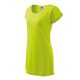 Malfini Love - csónak nyakú, laza szabású női póló/ruha - Lime - 2XL