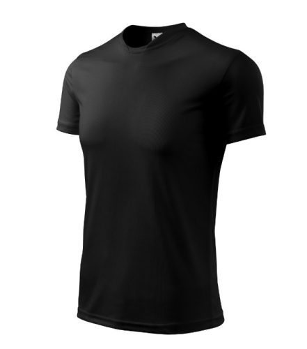 Malfini Fantasy - Különleges nyakkivágású férfi póló - Fekete - 3XL