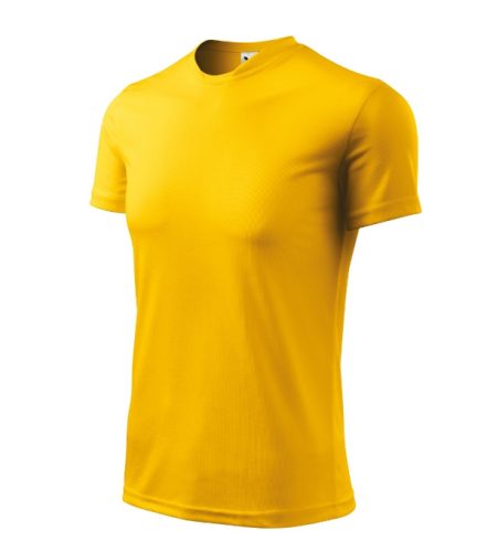 Malfini Fantasy - Különleges nyakkivágású férfi póló - Sárga - 2XL