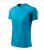 Malfini Fantasy - Különleges nyakkivágású férfi póló - Türkiz - S