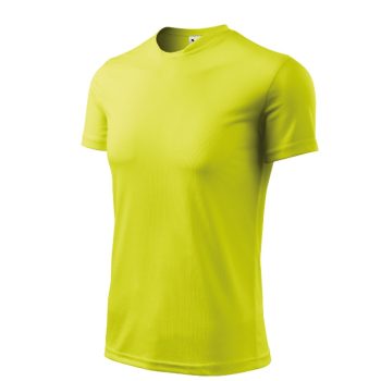   Malfini Fantasy - Különleges nyakkivágású férfi póló - Neon sárga - L
