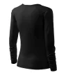 Malfini Elegance - V nyakú, hosszú ujjú női póló - Fekete - 2XL