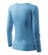 Malfini Elegance - V nyakú, hosszú ujjú női póló - Azúrkék - 2XL