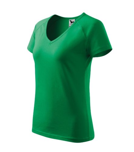 Malfini Dream - V nyakú női póló - Fűzöld - 2XL