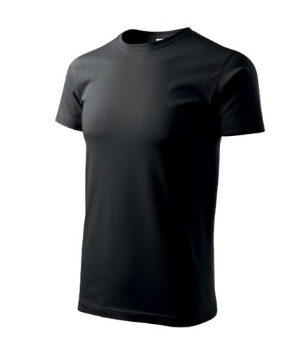 Malfini Basic - Kerek nyakú férfi póló - Fekete - XS