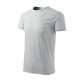 Malfini Basic - Kerek nyakú férfi póló - Világosszürke melírozott - 4XL