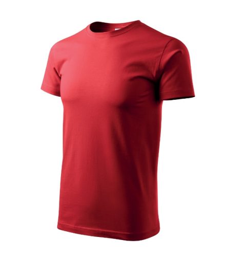 Malfini Basic - Kerek nyakú férfi póló - Piros - XS