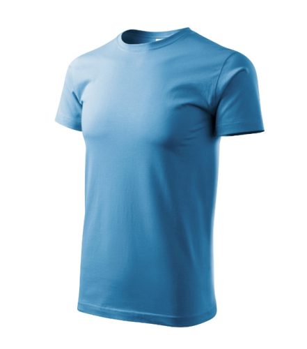 Malfini Basic - Kerek nyakú férfi póló - Azúrkék - XS