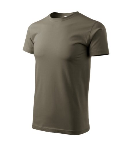 Malfini Basic - Kerek nyakú férfi póló - Army - XS