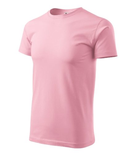 Malfini Basic - Kerek nyakú férfi póló - Rózsaszín - 4XL