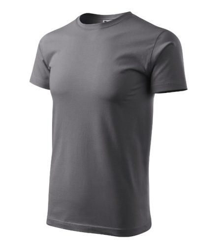 Malfini Basic - Kerek nyakú férfi póló - Acélszürke - 4XL