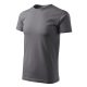Malfini Basic - Kerek nyakú férfi póló - Acélszürke - 4XL