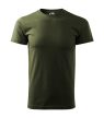 Malfini Basic - Kerek nyakú férfi póló - Military - XS