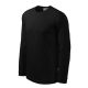 Rimeck Street LS - kerek nyakú, hosszú ujjú unisex póló - Fekete - M