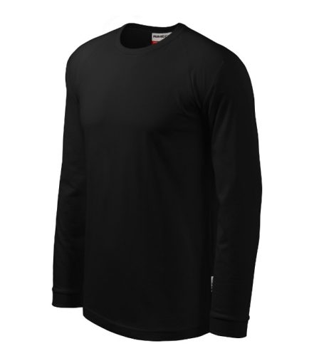 Rimeck Street LS - kerek nyakú, hosszú ujjú unisex póló - Fekete - XL