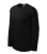 Rimeck Street LS - kerek nyakú, hosszú ujjú unisex póló - Fekete - XL