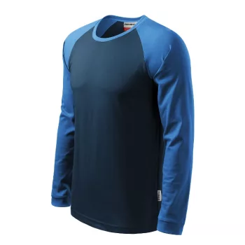   Rimeck Street LS - kerek nyakú, hosszú ujjú unisex póló - Tengerészkék - L