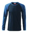 Rimeck Street LS - kerek nyakú, hosszú ujjú unisex póló - Tengerészkék - L