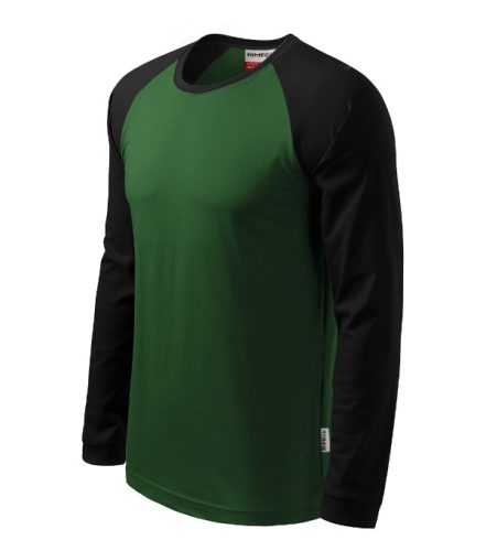 Rimeck Street LS - kerek nyakú, hosszú ujjú unisex póló - Üvegzöld - S