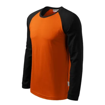   Rimeck Street LS - kerek nyakú, hosszú ujjú unisex póló - Narancssárga - S