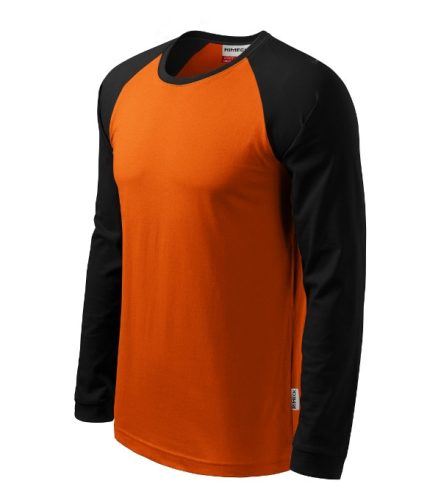 Rimeck Street LS - kerek nyakú, hosszú ujjú unisex póló - Narancssárga - S