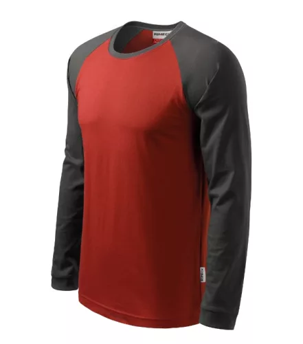 Rimeck Street LS - kerek nyakú, hosszú ujjú unisex póló - Marlboro piros - 2XL