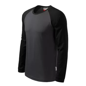   Rimeck Street LS - kerek nyakú, hosszú ujjú unisex póló - Ébenszürke - XL