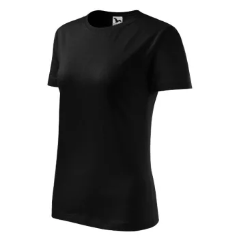 Malfini Classic New - Kerek nyakú női póló - Fekete - S
