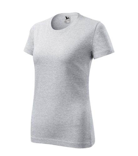 Malfini Classic New - Kerek nyakú női póló - Világosszürke melírozott - 2XL