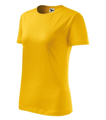 Malfini Classic New - Kerek nyakú női póló - Sárga - XS