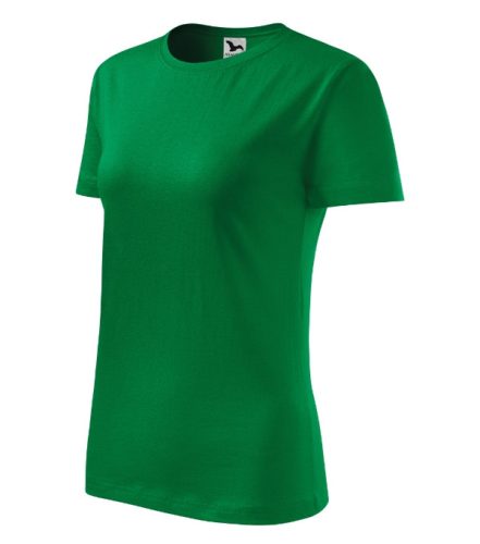 Malfini Classic New - Kerek nyakú női póló - Fűzöld - XS