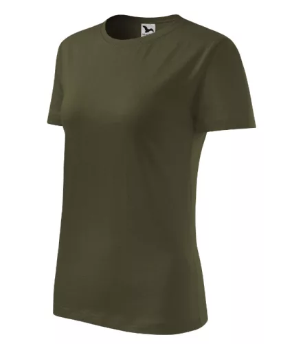 Malfini Classic New - Kerek nyakú női póló - Military - S