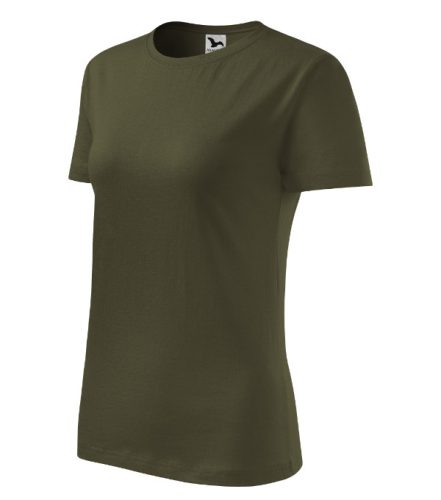 Malfini Classic New - Kerek nyakú női póló - Military - XL