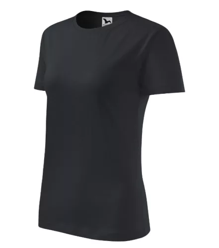 Malfini Classic New - Kerek nyakú női póló - Ébenszürke - S