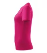 Malfini Basic - Kerek nyakú női póló - Málna - 2XL