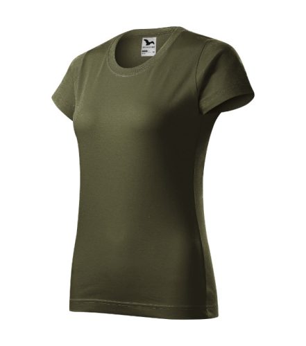 Malfini Basic - Kerek nyakú női póló - Military - XS