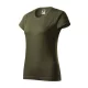 Malfini Basic - Kerek nyakú női póló - Military - XS