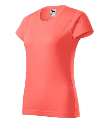 Malfini Basic - Kerek nyakú női póló - Coral - M