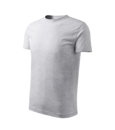 Malfini Classic New - Kerek nyakú gyerek póló - Világosszürke melírozott - 110 cm/4 éves