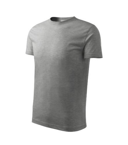Malfini Classic New - Kerek nyakú gyerek póló - Sötétszürke melírozott - 110 cm/4 éves