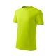 Malfini Classic New - Kerek nyakú gyerek póló - Lime - 146 cm/10 éves