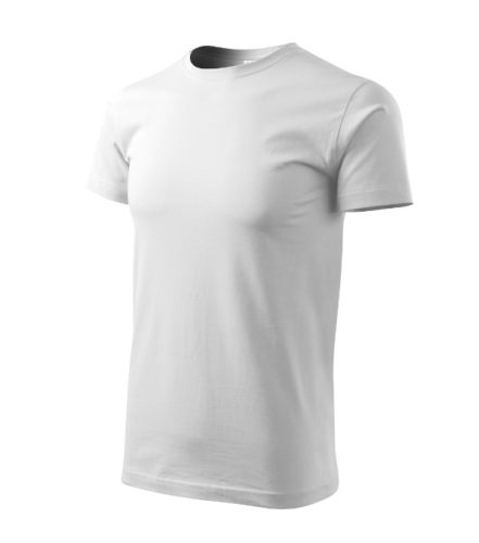Malfini Heavy New - Kerek nyakú unisex póló - Fehér - XS