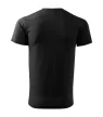 Malfini Heavy New - Kerek nyakú unisex póló - Fekete - 4XL