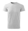 Malfini Heavy New - Kerek nyakú unisex póló - Világosszürke melírozott - M