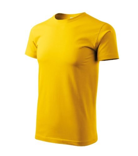 Malfini Heavy New - Kerek nyakú unisex póló - Sárga - XS