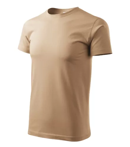 Malfini Heavy New - Kerek nyakú unisex póló - Homok - 2XL