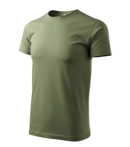 Malfini Heavy New - Kerek nyakú unisex póló - Khaki - M